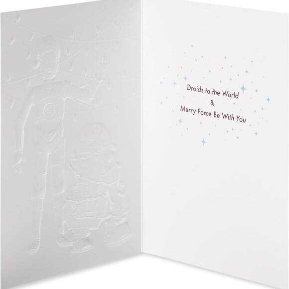 Papyrus Boxed Christmas Cards | Star Wars | R2D2 and C3PO 12 Count - Picture 3 of 7